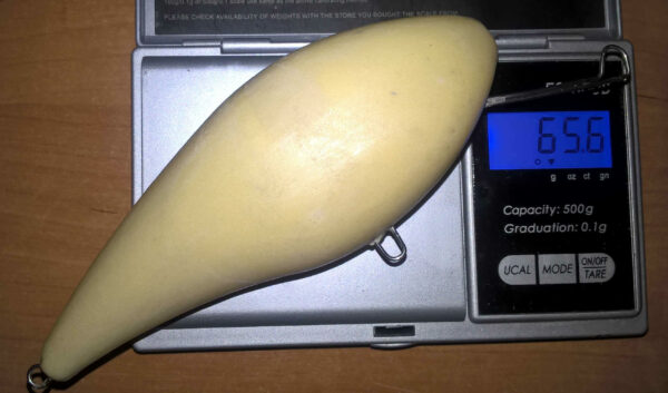 Korpus woblera sumowego 12cm, waga ~65gram. Ster w komplecie. - obrazek 4
